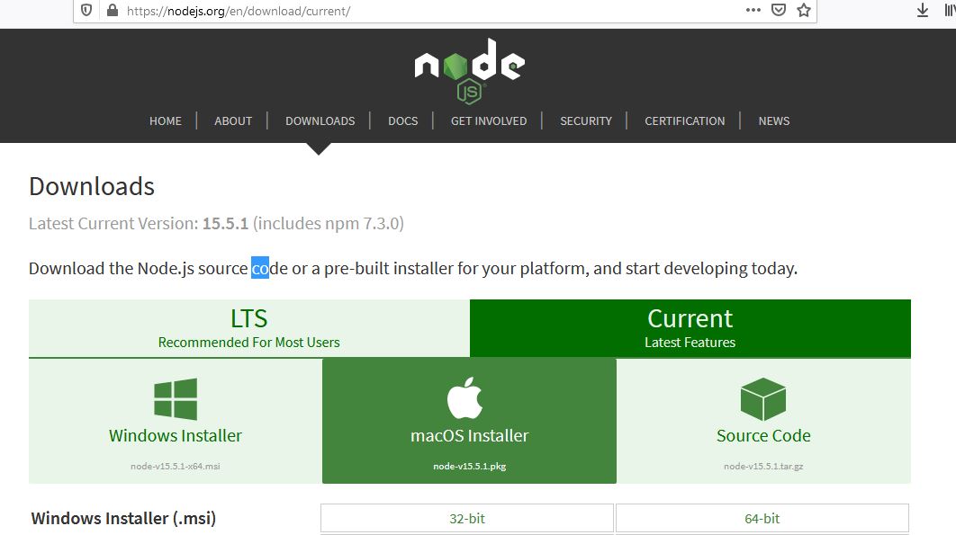 How to install Node.js in Windows